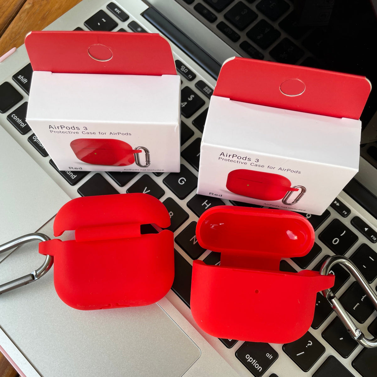 Funda de silicona Airpods 3 (rojo) 