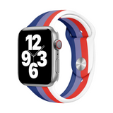 Correa de Silicona Azul-Rojo Apple Watch 38/40/41 mm