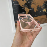 Case MagSafe Rosado-Transparente iPhone 13 Pro Max