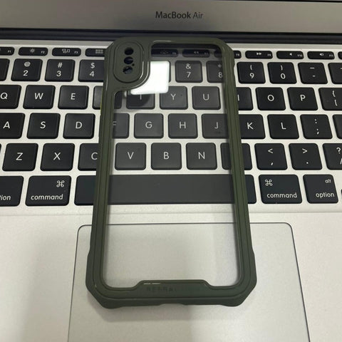 Bunker Case Mate Verde Militar iPhone XR (cerrado cámara)