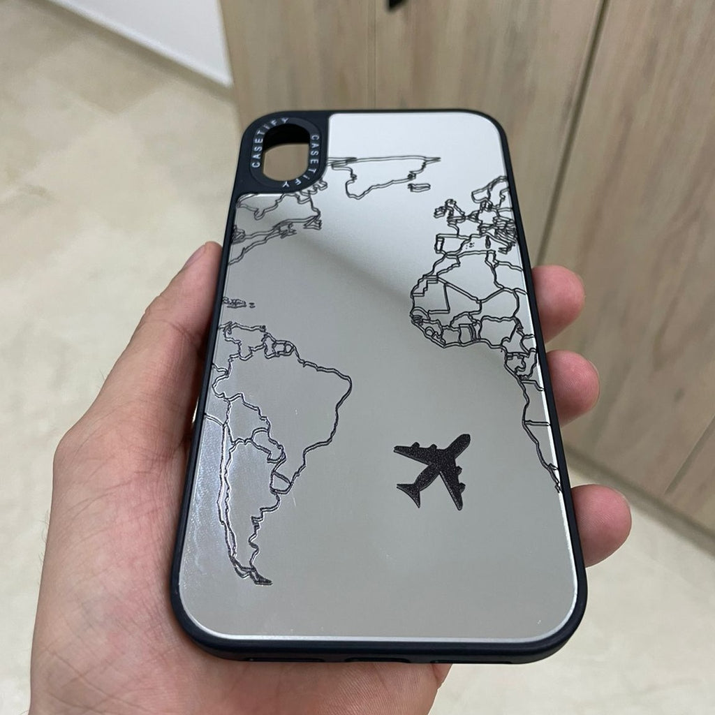 CARCASA IPHONE X/XS ESPEJO CON BRILLOS