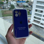 Silicone Case Morado iPhone 13 Pro (Cerrado Cámara)